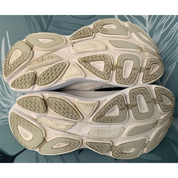 HOKA ONE ONE Bondi 8 gray Sneakers Gym SHOES women’s 8.5 - Picture 8 of 10